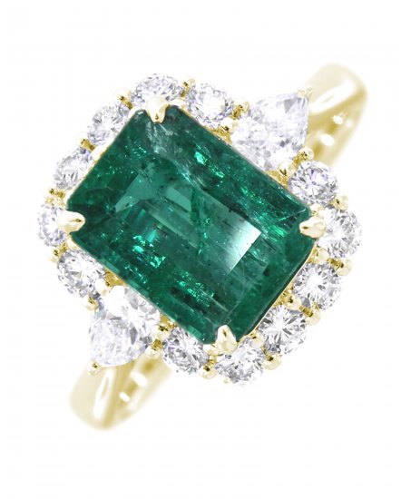 EMERALD CUT DIAMOND RING (TR3147)